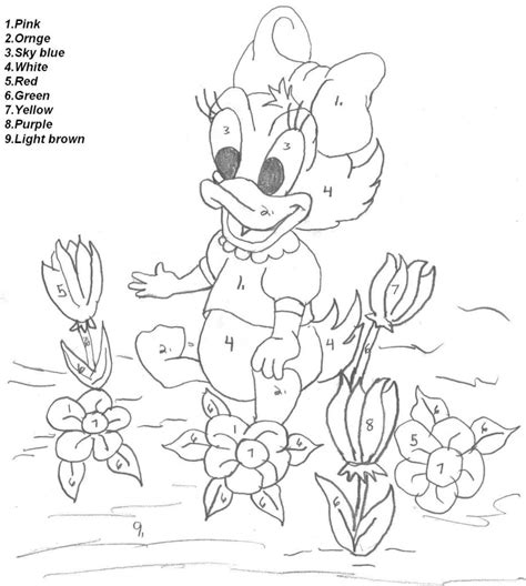 Disney Color By Numbers Coloring Pages - Coloring Home