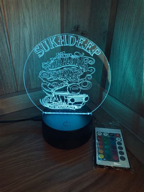 Harry Potter Themed LED Night Light Personalised Perfect | Etsy