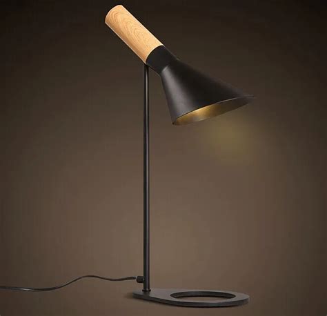 modern desk Light reading lamp with wood pattern Arne Jacobsen table lighting Denmark design ...