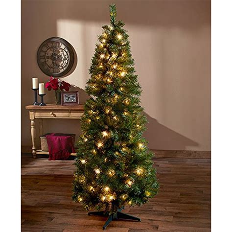 6-Ft. Pre-Lit Pop Up Christmas Tree (Clear Lights) - Walmart.com ...