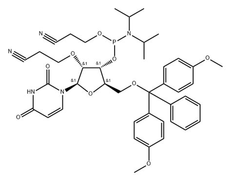 Uridine, 5'-O-[bis(4-methoxyphenyl)phenylmethyl]-2'-O-(2-cyanoethyl ...