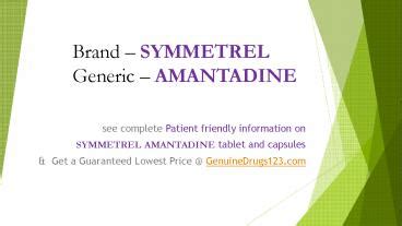 PPT – What Are The Side Effects of The Drug Amantadine? PowerPoint ...