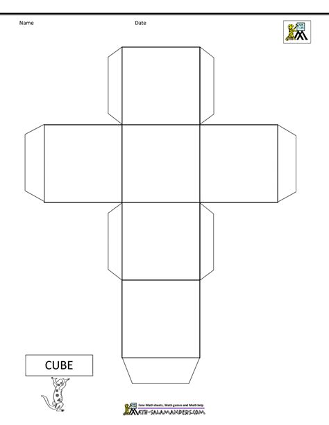 3d Geometric Shapes - Nets