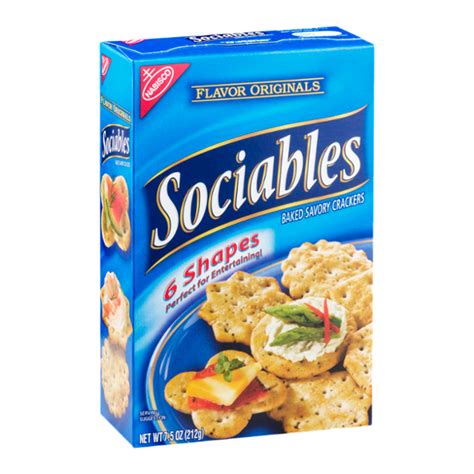 Sociables Baked Savory Crackers 6 Shapes Reviews 2020