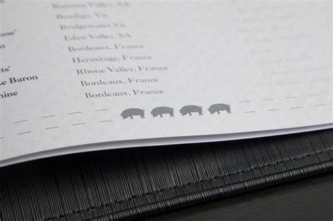 Bouchon drinks menu on Behance