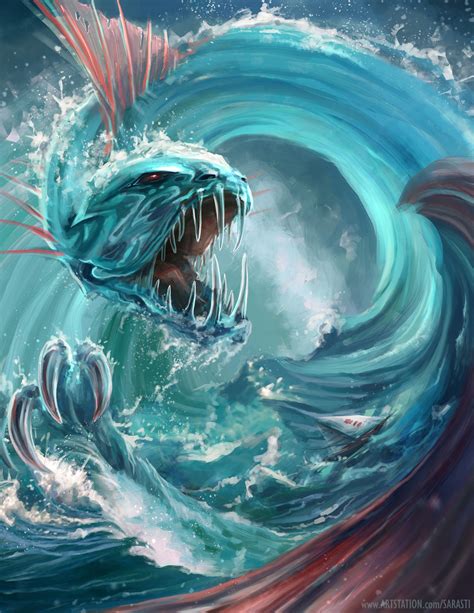 ArtStation - Water dragon