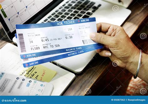 Air Booking Airline Ticket Concept Stock Photo - Image of connection, care: 85087562