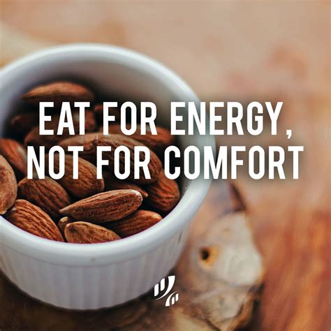 Eat for energy, not for comfort. 🌰🥜 #EatWell #HealthyEating #HealthyDiet | Healthy eating ...