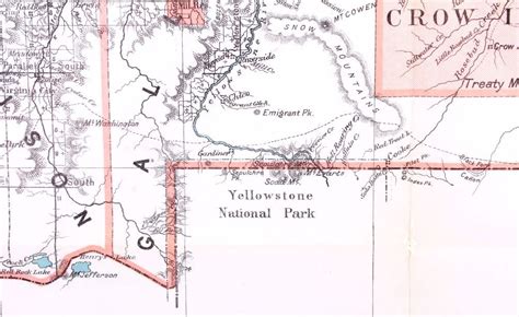 1883 Montana Territory Map