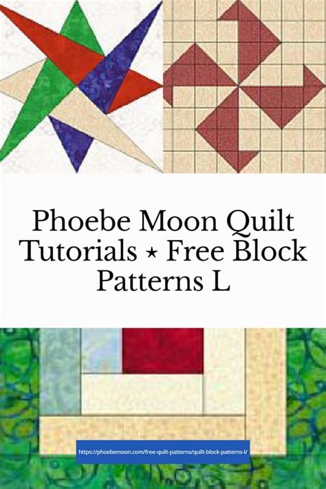 Phoebe Moon Quilt Tutorials ⋆ Free Block Patterns L