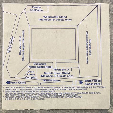 1990/91 ORIGINAL DIVISION TWO TICKET BLACKBURN ROVERS V SHEFFIELD ...