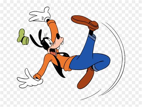 Goofy Clipart - Cartoon Person Falling, HD Png Download - 640x555(#779085) - PngFind