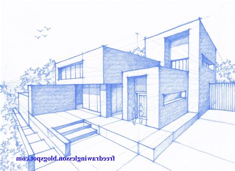 3d House Drawing at PaintingValley.com | Explore collection of 3d House Drawing