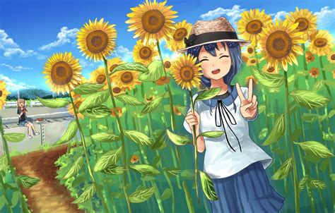 Anime Sunflower HD Wallpapers - Wallpaper Cave