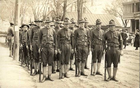 National Draft Registration 1917 WWI US Army Soldiers Guns Publ Lebanon NH RPPC | United States ...