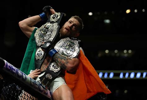 Conor Mcgregor Two Belts / Conor Mcgregor Stripped Of Ufc Lightweight ...