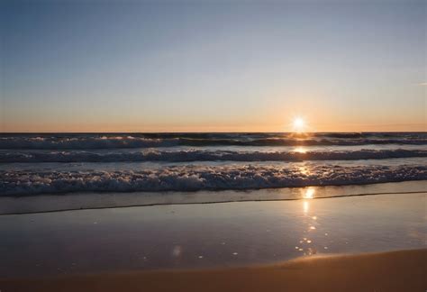 Beach Sea Sunset Free Stock Photo - Public Domain Pictures