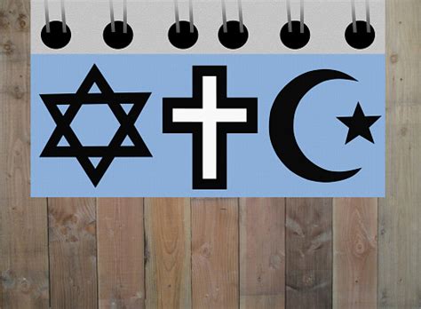 Monotheism Religion Symbol Judaism Christianity Islam Stock Photo - Download Image Now - iStock