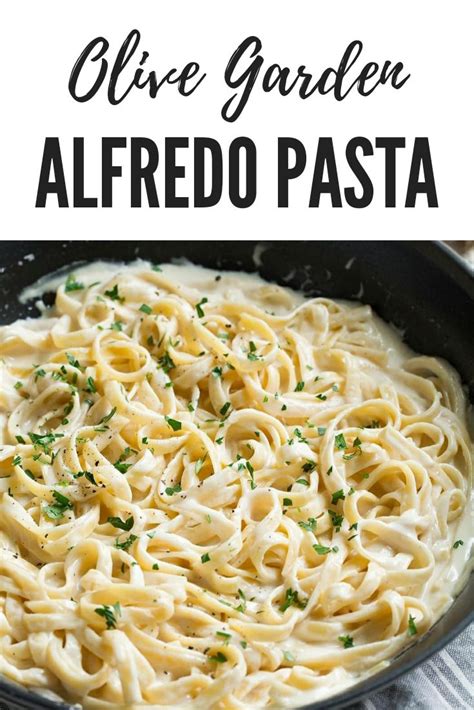 Olive Garden Fettuccine Alfredo Recipe - Pasta Recipe - Foodi Ideas ...