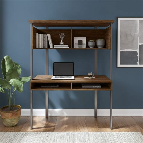 Bush Furniture Architect Small Computer Desk with Hutch - Walmart.com ...