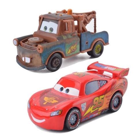 Mcqueen And Mater Lot 2 Disney Pixar Cars Lightning 1/55 Diecast Toy ...