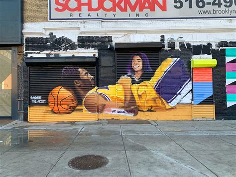 kobe gigi mural nyc - Gothamist