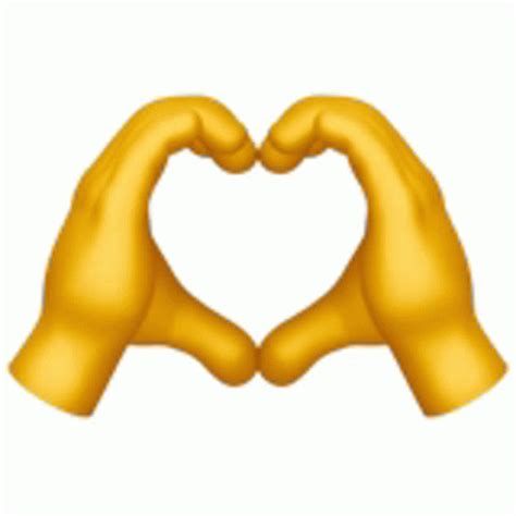 Heart Hands Emoji Sticker - Heart Hands Emoji - Discover & Share GIFs