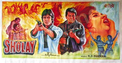 Sholay 1975 Poster | Mr. & Mrs. 55 – Classic Bollywood Revisited!