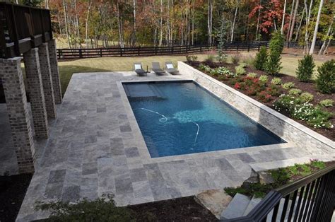 Silver 16x24 Travertine Pavers | Travertine pool, Backyard pool landscaping, Outdoor pool area