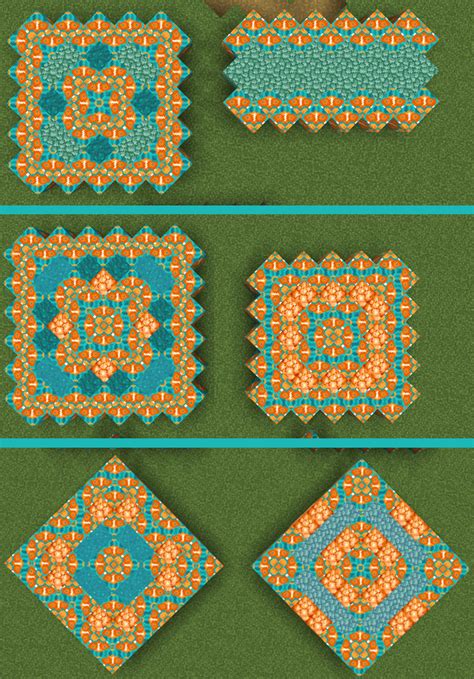 Today as requested I did some new designs using orange glazed terracotta :D - Minecraft in 2020 ...