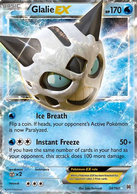 Glalie-EX 34 (BREAKthrough 2015) Pokemon Card