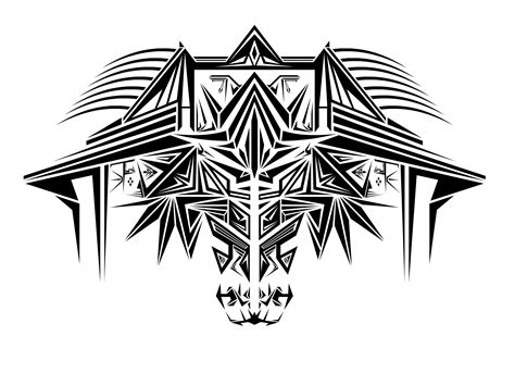 Minotaur tattoo design tribal in black and white | Digital artist ...