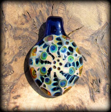 Heady glass implosion pendant large reverse by DerekJonesGlassArt | Heady glass, Glass art, Glass