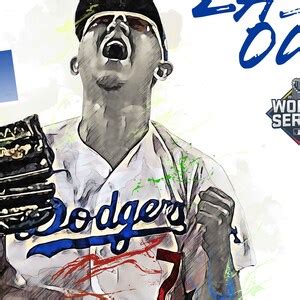 Julio Urias Poster World Series Los Angeles Dodgers Canvas Print, Wall Art, Sports Art Print ...