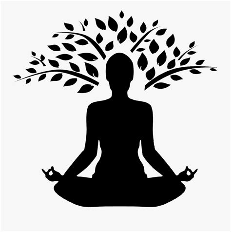 Yoga Tree Pose Silhouette , Free Transparent Clipart - ClipartKey