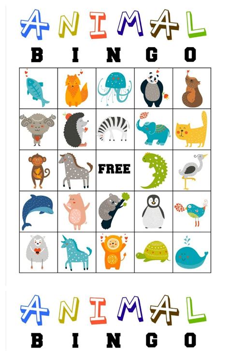 Free Kids Printable Bingo Cards - Printable Bingo Cards