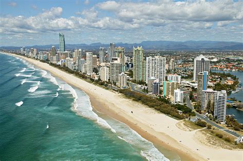 Aerial View Of Gold Coast, Queensland Photograph by Peter Harrison