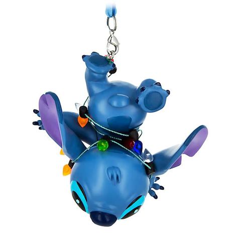 Disney Store Stitch Festive Hanging Ornament | Disney christmas ornaments, Sketchbook ornaments ...