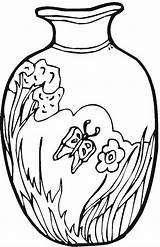 Vase & Pottery Coloring Page sketch template