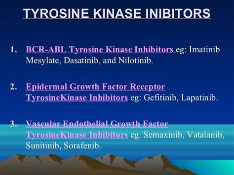 Tyrosine Kinase Inhibitors