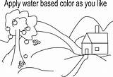 Online coloring pages Coloring Page House And tree For  sketch template
