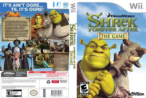 Shrek Forever After - Nintendo Wii Game Covers - Shrek Forever After DVD NTSC Custom f21 :: DVD ...