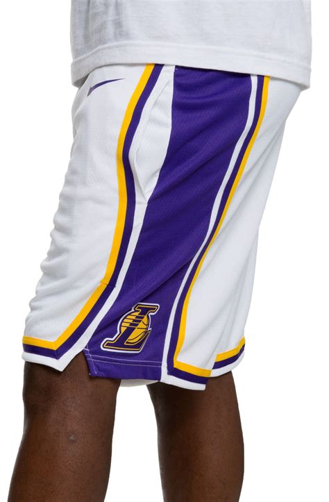 NIKE LOS ANGELES LAKERS SWINGMAN SHORTS AJ5616 100 - Shiekh