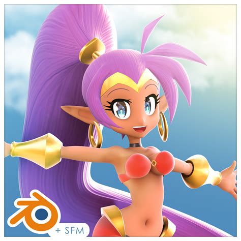 Shantae (7 Sirens) 3D Model [BLENDER 3.0 & SFM]