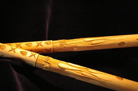 Custom Drumstick Set engraved with a flame, skull, and star design | Baquetas personalizadas ...