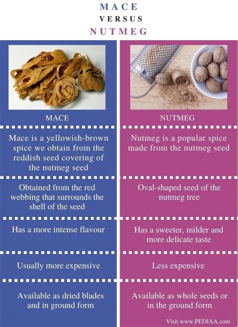 What is the Difference Between Mace and Nutmeg - Pediaa.Com