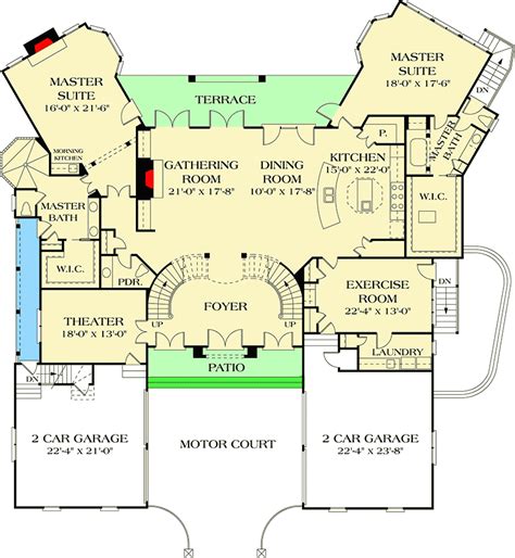 Dual Master Suites - 17647LV | Architectural Designs - House Plans