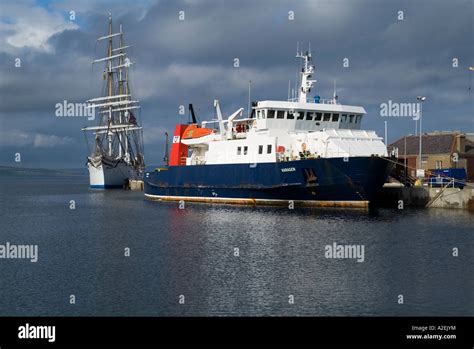 dh Kirkwall harbour KIRKWALL ORKNEY Orkney Ferries ferry MV Varagen and ...