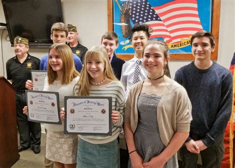 VFW Honors Avon Middle School Students - The Villager Newspaper Online