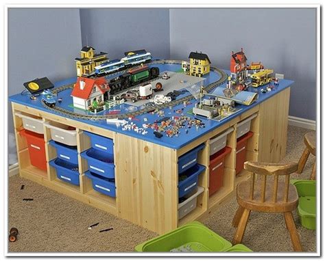 Lego Storage Table Australia | Home Design Ideas | Lego table, Lego table with storage, Lego storage